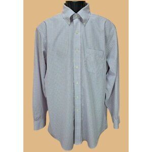 Brooks Brothers Mens Regent Non-Iron Dress Shirt 16.5-34 - Large